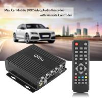 Mini Realtime Car Mobile DVR SD 4CH Video/Audio Recorder Input with Remote Controller