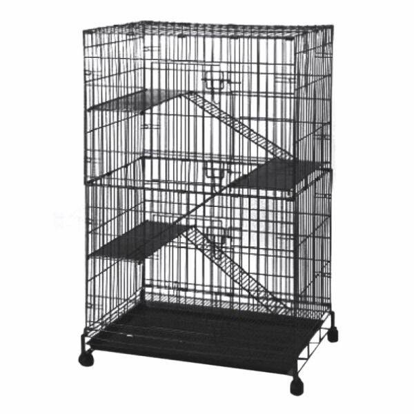 Cat Cage Collapsible (Black) 30"L x 21"W x 47"H Lazada