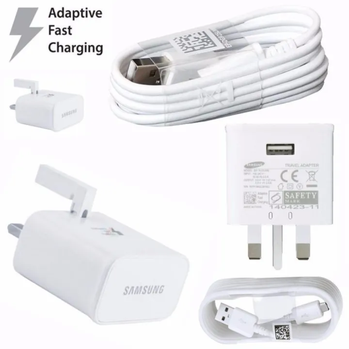 Samsung Travel Adapter 15W with Fast Charger for Galaxy S8 S9 S10 S7 / S3/ S4 / S5 / S6 ( White )