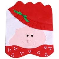 QianXing Shop LALANG Christmas Chair Seat Cover Mrs Santa Claus Shape Red