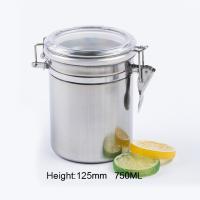 Stainless Steel Airtight Sealed Canister Coffee Flour Sugar Tea Container Holder size:12.5cm