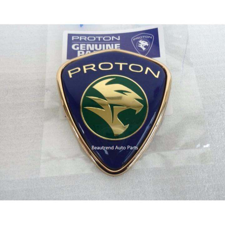 Proton Satria Gti Front Grille Emblem Logo Blue Original | Lazada