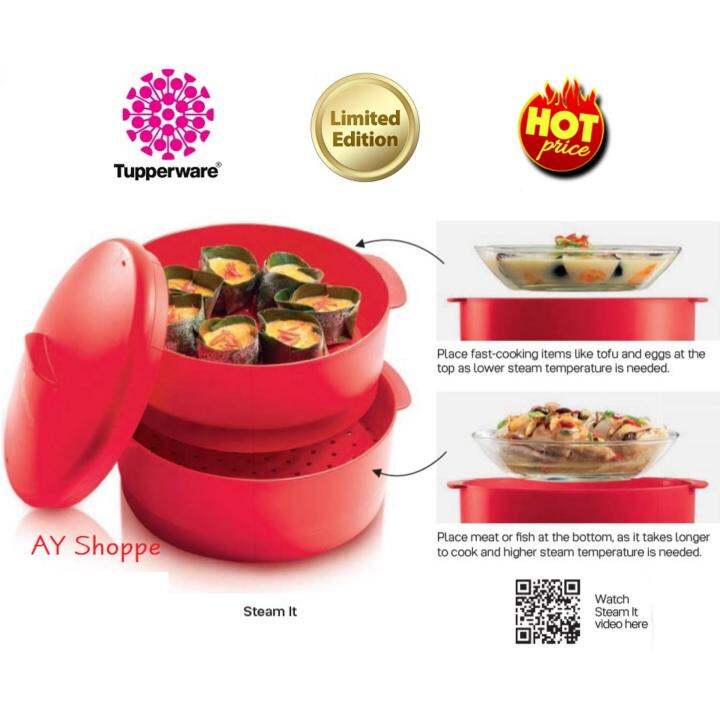 TUPPERWARE STEAM IT INNOVATIVE FOOD STEAMER Lazada