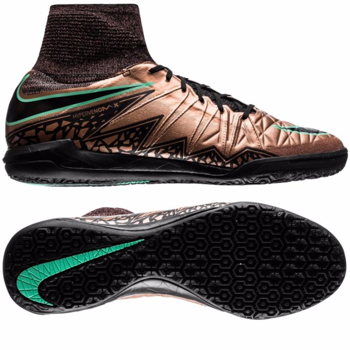 parrilla A la verdad Glosario 100% Authentic - Nike HypervenomX Proximo IC - Metallic Red Bronze/ Black/White Futsal Shoes | Lazada
