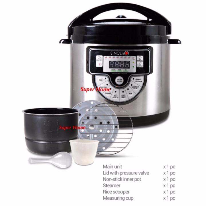 sincero pressure cooker 6l