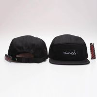 ที่นิยมและการออกแบบแฟชั่น 20 สไตล์ห้า 5 แผงเพชร Snapback หมวกฮิปฮอปหมวกแบนหมวกหมวกสำหรับผู้ชาย (สีดำ)