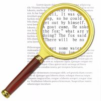 10X Rosewood Handheld Magnifier Magnifying Glass Diameter 80mm/3.2"