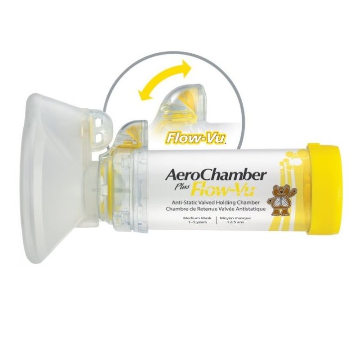 Boehringer Ingelheim AeroChamber Plus Flow-Vu Medium 1- 5 Years Child ...