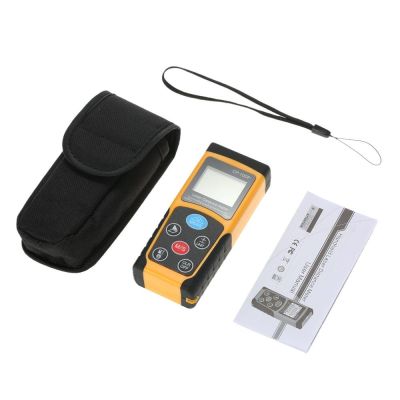 100m Portable Handheld Digital Laser Distance Meter High Precision Range Finder Area Volume Measurement Data Storage with Backlight