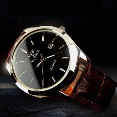 นาฬิกาข้อมือ YAZOLE นาฬิกาข้อมือปฏิทินผู้ชาย2017นาฬิกาควอตซ์นาฬิกาผู้ชายนาฬิกาควอตซ์แบรนด์หรูที่มีชื่อเสียงชั้นนำ
