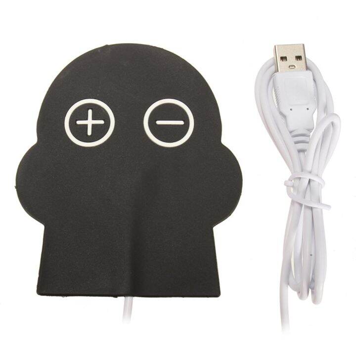 usb-ซิลิโคนร้อนอุ่นชานมที่ตีฟองนมเครื่องดื่มร้อนแก้วกาแฟแผ่นแก้วใส่เครื่องดื่มสีดำ