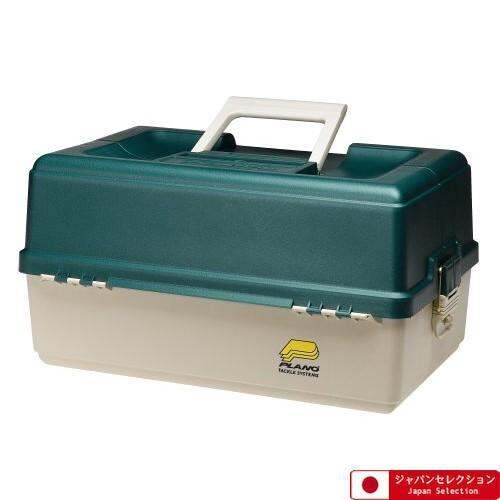 [Pre-order]9606 Plano 6 Tray Tackle Box 76 Comp Green/Bge (Japan Import ...