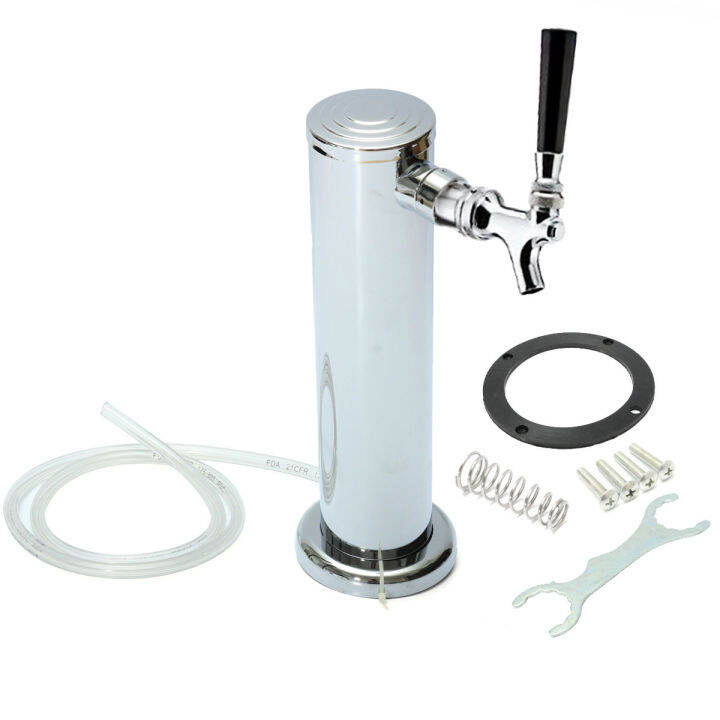 Single Tap Stainless Steel Faucet Draft Beer Tower Bar Homebrew For
