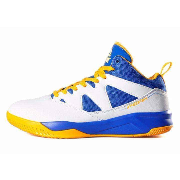 Peak Basketball Shoes Basic Outdoor E64121A (White/Blue) Lazada