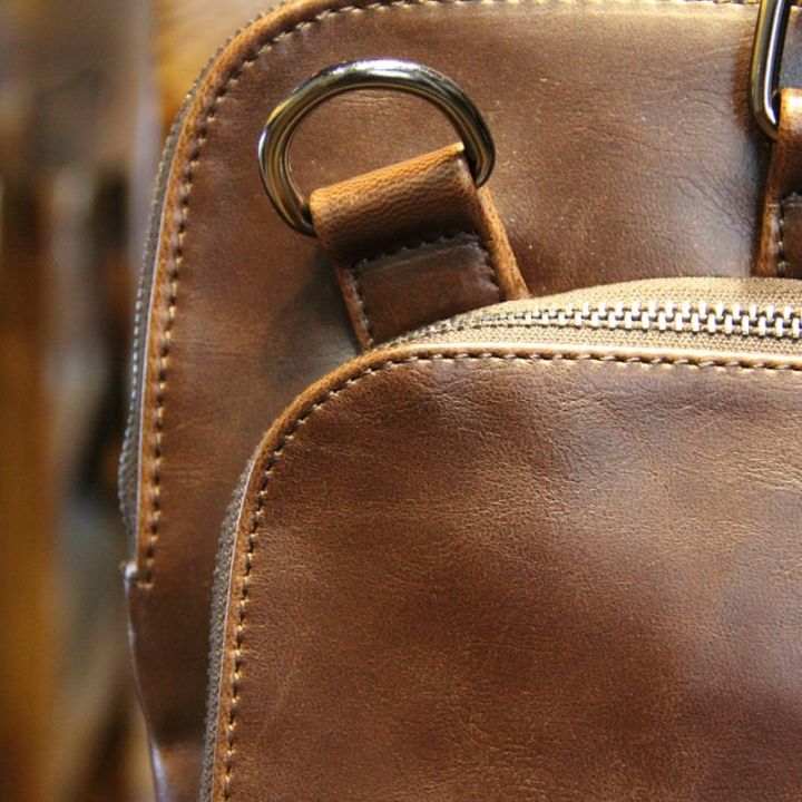 กระเป๋ากระเป๋าถือกระเป๋ากระเป๋าสะพายบ่าผู้ชายกระเป๋าหนังถือ-tidog-crazy-horse-กระเป๋าธุรกิจ