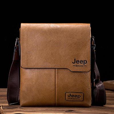 กระเป๋าลำลองกระเป๋าเอกสารธุรกิจกระเป๋า JEEP ใหม่กระเป๋าค้าขายต่างประเทศ (สีน้ำตาล)