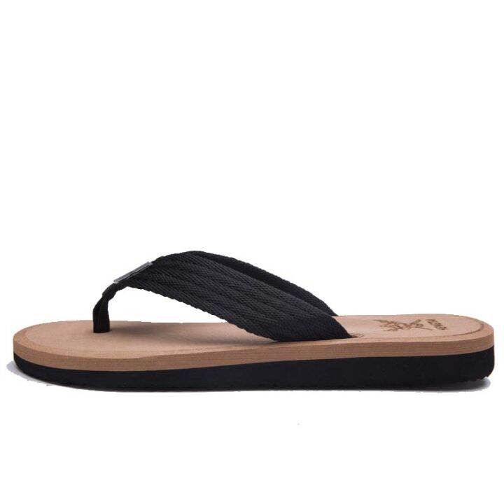 zoqi-แฟชั่นของผู้ชาย-flip-flops-รองเท้าแตะชายหาดฤดูร้อน-สีน้ำตาล