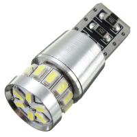 2ชิ้นสีขาว18 ~ 3014 LED แบบ SMD หลอดไฟไฟส่องแผนที่ T10 168 194 2825 W5W ซ่อน # Q7