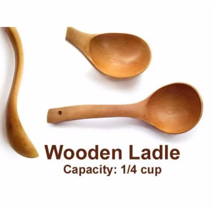 Traditional Small wooden ladle Lazada