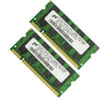 ไมครอน4GB 2X 2GB DDR2 667 667MHz CL5 PC2-5300s 2Rx8ไม่มี ECC แรมหน่วยความจำแล็ปท็อปดังนั้น DIMM