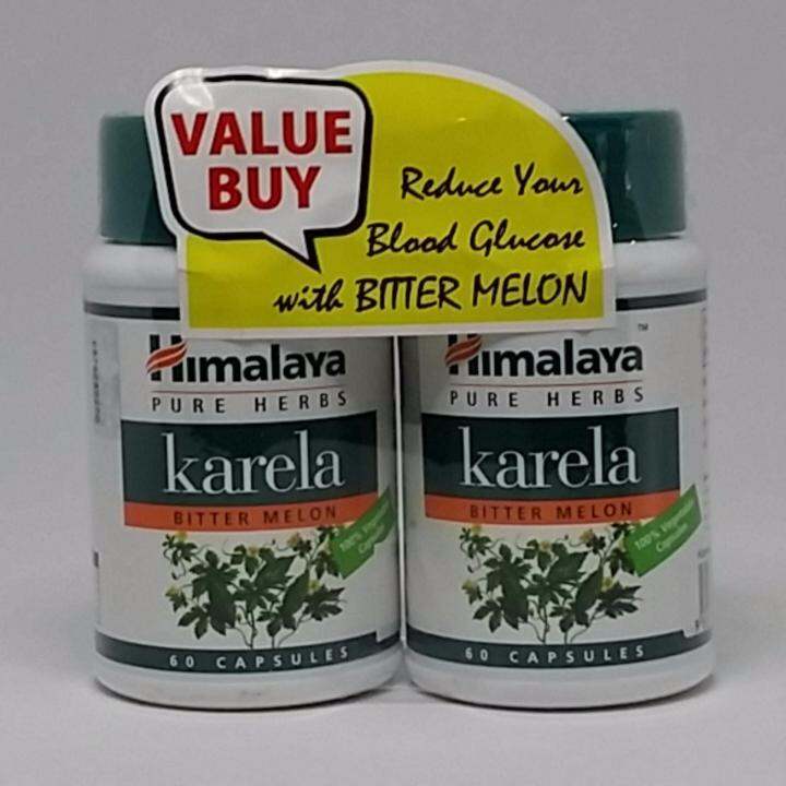 Himalaya Karela Bitter Melon Bitter Gourd Capsules 2x60's ('Plant