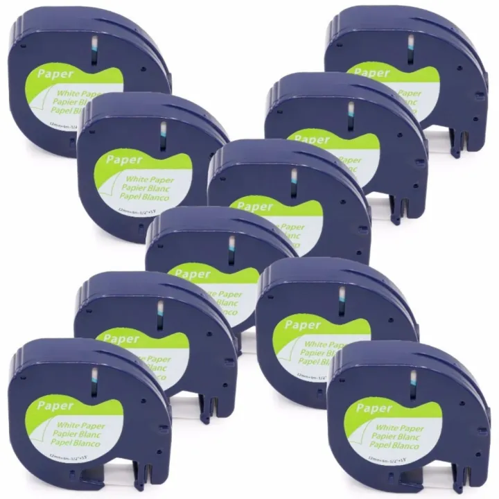 Replace DYMO LetraTag Refills 91330 10697 Paper Label Tape S0721510 12mm x 4m Replace DYMO LetraTag Refills 91330 10697 Paper Label Tape S0721510 12mm x 4m