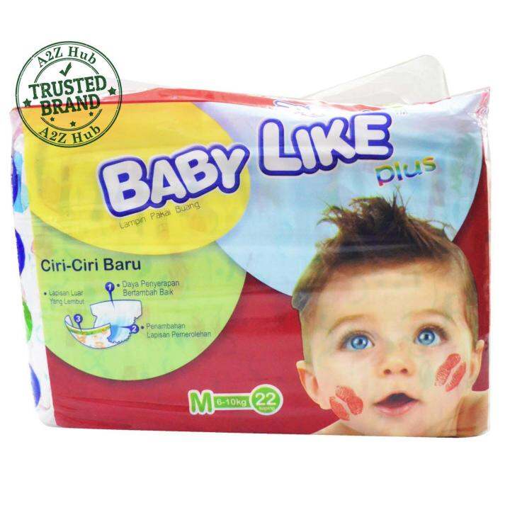 Disposable Baby Diapers Jumbo Pack M22 (4 IN 1 PACK) Lazada