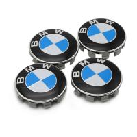 4Pcs 68Mm สัญลักษณ์โลโก้ BMW ศูนย์ล้อหมวกสำหรับ BMW E46 E30 E34 E60 E90 E39 F10 F30 M3 M5 M6 X5