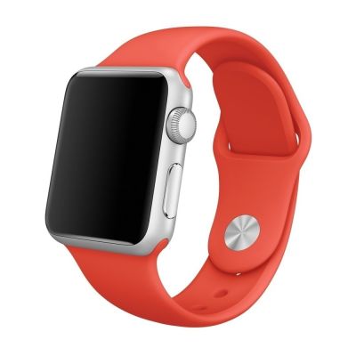 สายคาด Apple Watch ขนาด42มม®สายฟิตเนสซิลิโคนแบบสปอร์ตสำหรับนาฬิกา Apple ทุกรุ่นขนาด42มม. สีส้ม