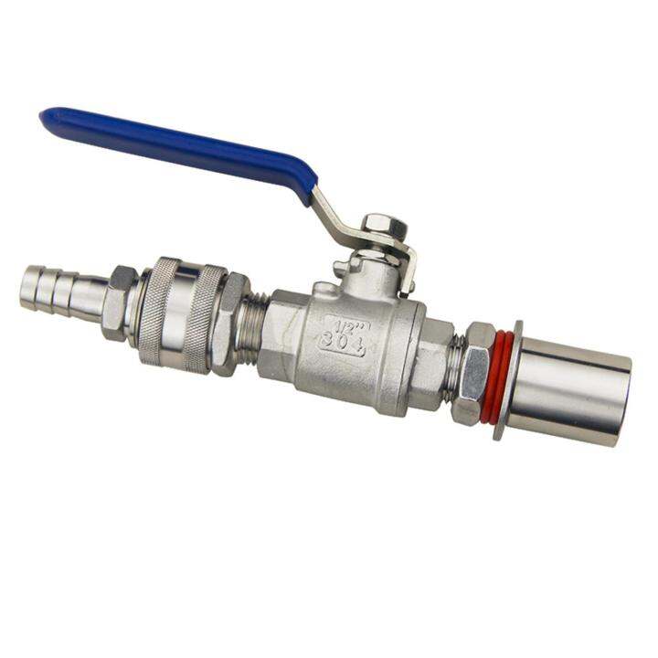 1/2 BSP & Quick Disconnect Bulkhead Stainless Homebrew Weldless Kettle Valve Kit Lazada PH
