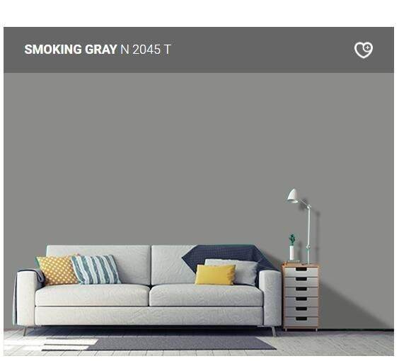 Nippon Paint Weatherbond Advance SMOKING GRAY N 2045 T 1L Lazada