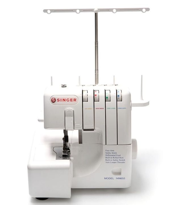 Singer 14N655 Overlock Two needles with 4-thread Sewing Machine