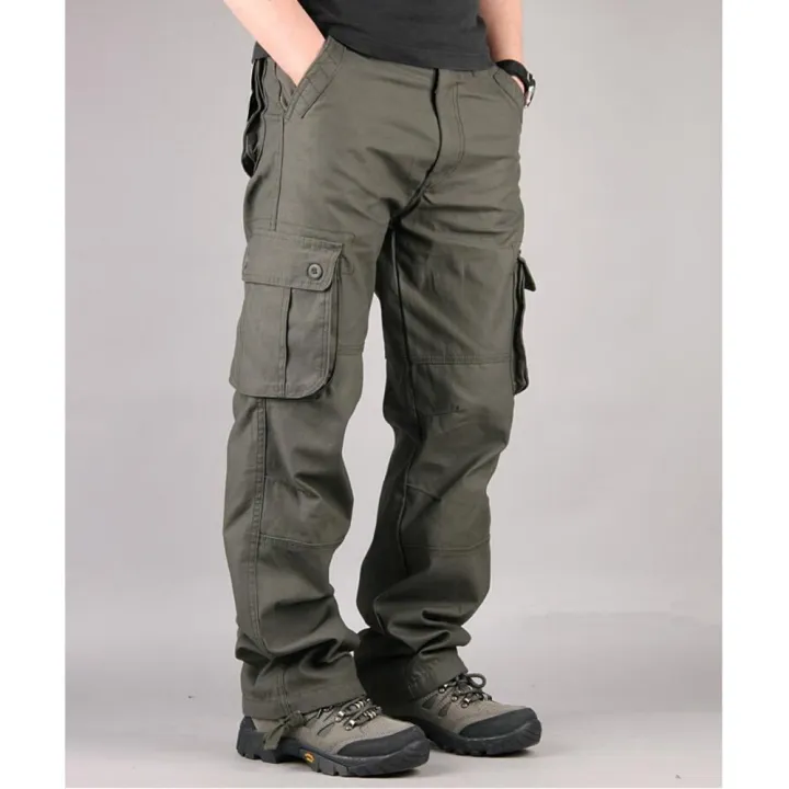 cargo pants with pockets all over