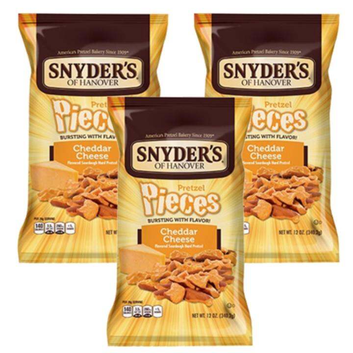 Snyder's of Hanover Pretzel Pieces Cheddar Cheese 3 Pack (340.2g per ...