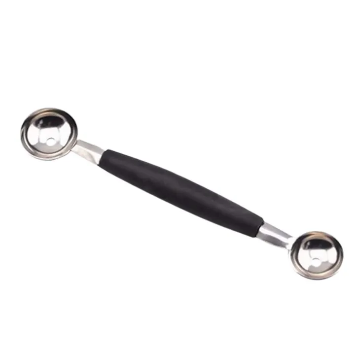 Stainless Steel Double Ended Round Head Fruit Ice Cream Ball Melon