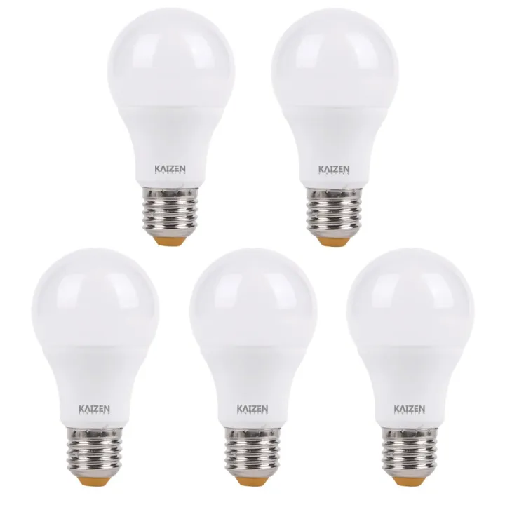 Kaizen Lighting 5 watts LED Bulb Set of 5 (Warm White) | Lazada PH