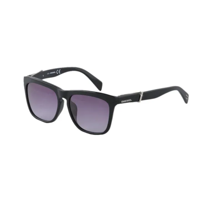 Diesel Sunglasses - Dl0127-D01A - Men Unisex - Glossy Black Frame,  Blacklenses 58-17-145mm