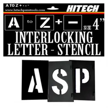 Alphabet Number Stencils 4 Inch 26 Pack Letters Numbers Stencil Templates