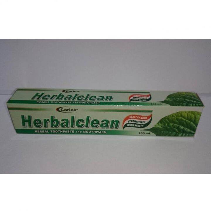 Carica Herbalclean Toothpaste and Mouthwash 100 ml Lazada PH