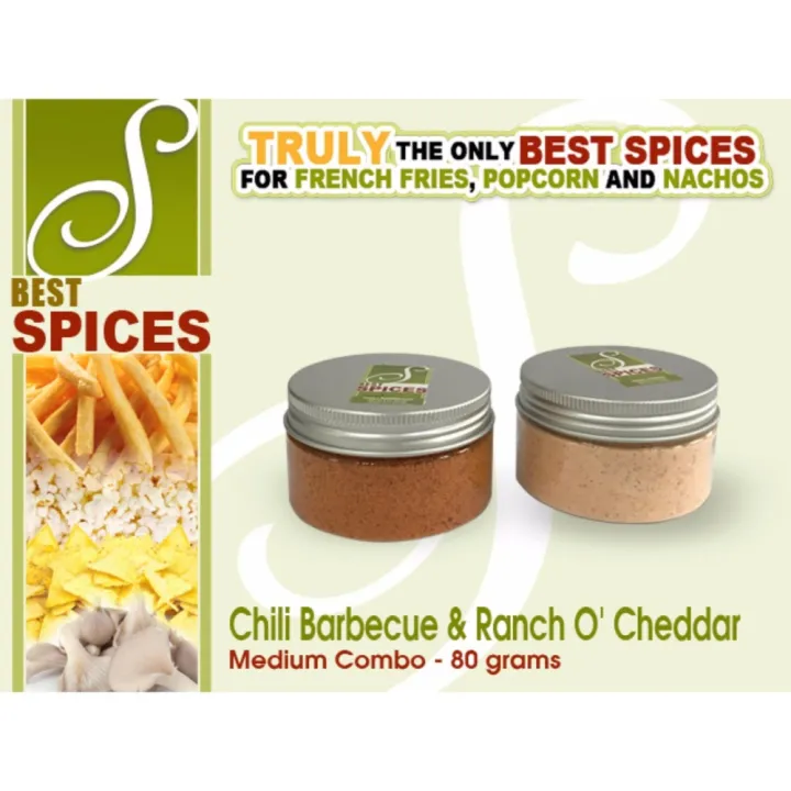 Medium combo Chili Barbecue & Ranch O' Cheddar Best Spices Flavor ...