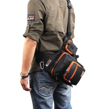32*39*12CM iLure Fishing Bag Multi-Purpose Waterproof Canvas Fishing Reel  Lure Tackle Bag - intl