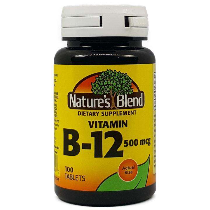 Nature's Blend Vitamin B-12 500 Mcg, 100 Tablets | Lazada PH