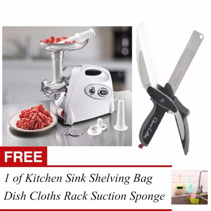 2800W Electric Meat Grinder Mincer Sausage Filler Kibbe Maker Kitchen Tool  Red