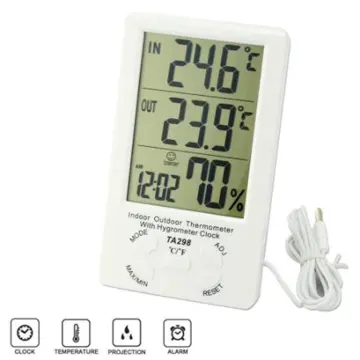 TA298 Digital Temperature Meter Hygrometer Humidity Alarm Clock