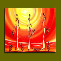 Hand painted abstract figures oil painting on canvas modern home decoration 20x24inch - intl