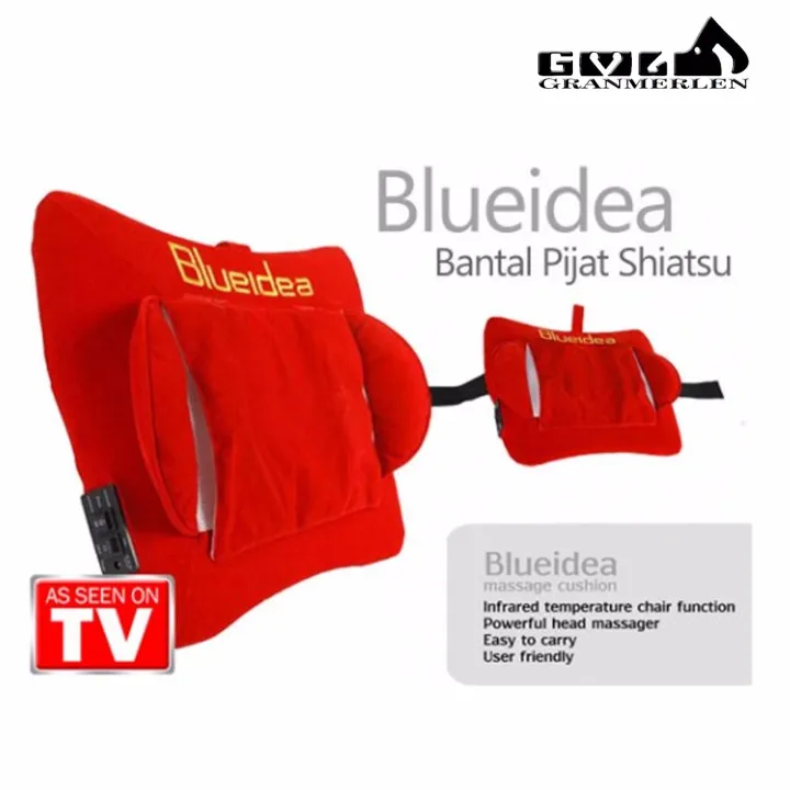 Delighted Blueidea Complete Body Massage Cushion (Red/Black) Lazada PH