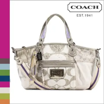 COACH F25028 PARK METRO PATENT TOTE on