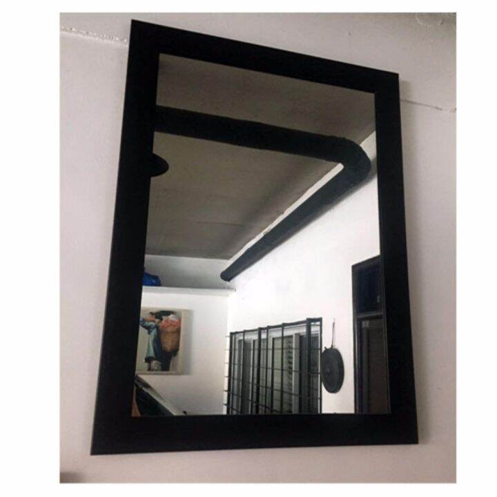 Wall Mirror in black wooden frame | Lazada PH