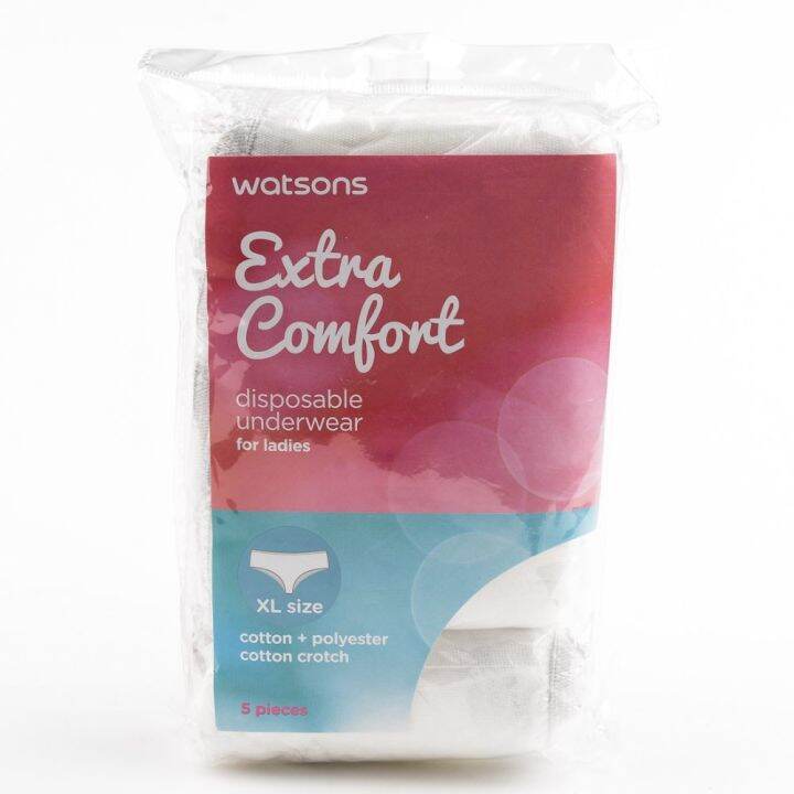 WATSONS Disposable Underwear Cotton + Polyster Extra Large Ladies 5s