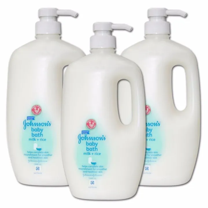 Johnson & Johnson Baby Milk Bath 3 Pack (1L per bottle) Lazada PH